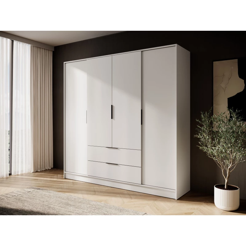 Négyajtós gardróbszekrény 206 cm COSIMA - kasmír