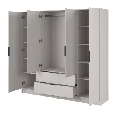 Négyajtós gardróbszekrény 206 cm COSIMA - kasmír