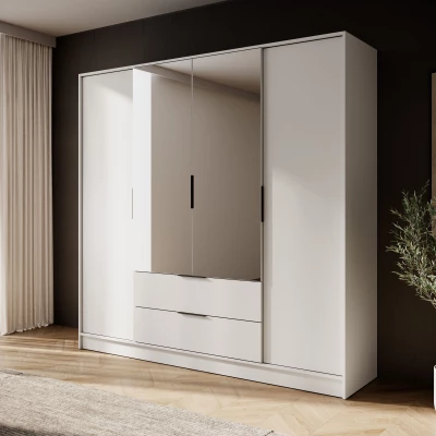 Kombinált gardrób 206 cm COSIMA tükörrel - kasmír