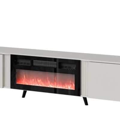 TV állvány elektromos kandallóval KLEMEK - kasmír