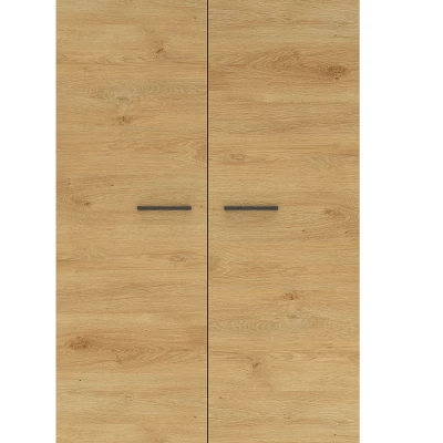 92 cm-es ALYX ruhásszekrény - stílusos tölgyfa / fekete