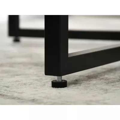 120 KEON kerek étkezőasztal - fekete / beton