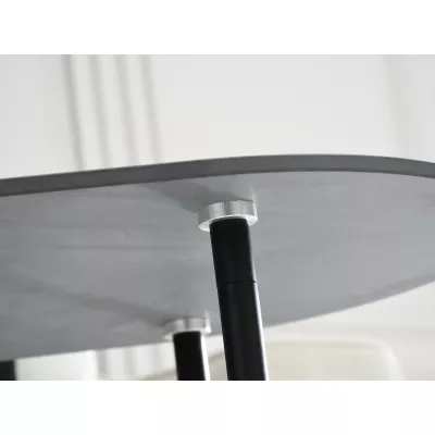 NEAL designer dohányzóasztal - fekete / fekete márvány