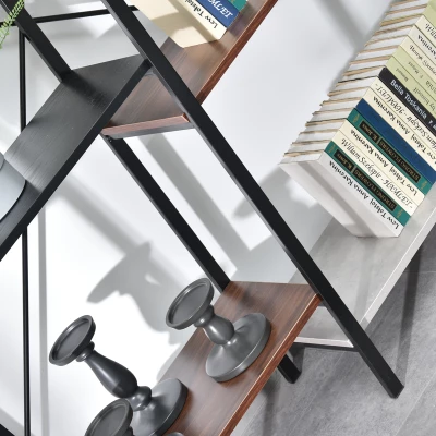 MIHAS magas polc - fekete / patchwork