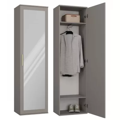 Keskeny előszobaszekrény 50 cm RASMUS - szürkésbarna