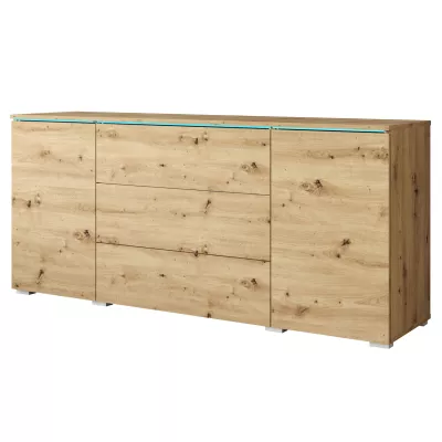 HERMINA 150 kombinált komód - artisan tölgyfa