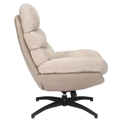 Kárpitozott CAMISA fotel - latte / latte eco bőr
