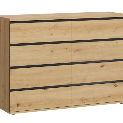 Széles fiókos szekrény HERA - artisan tölgyfa