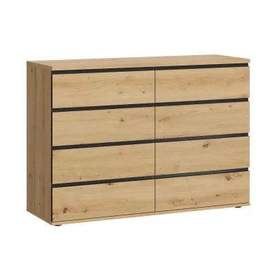 Széles fiókos szekrény HERA - artisan tölgyfa