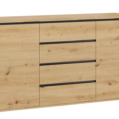 Széles, kombinált fiókos szekrény HERA - artisan tölgyfa Széles, kombinált fiókos szekrény HERA - artisan tölgyfa