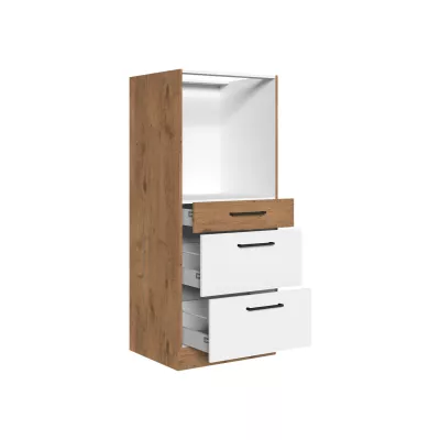 Konyhaszekrény beépített sütőhöz 60 cm ZHILAN 2 - lancelot tölgy / sötét fa