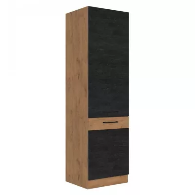 Magas konyhaszekrény 60 cm ZHILAN 2 - lancelot tölgy / sötét fa