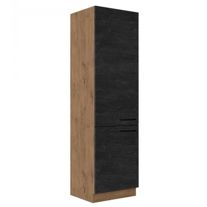 Magas konyhaszekrény 60 cm ZHILAN 1 - lancelot tölgy / sötét fa