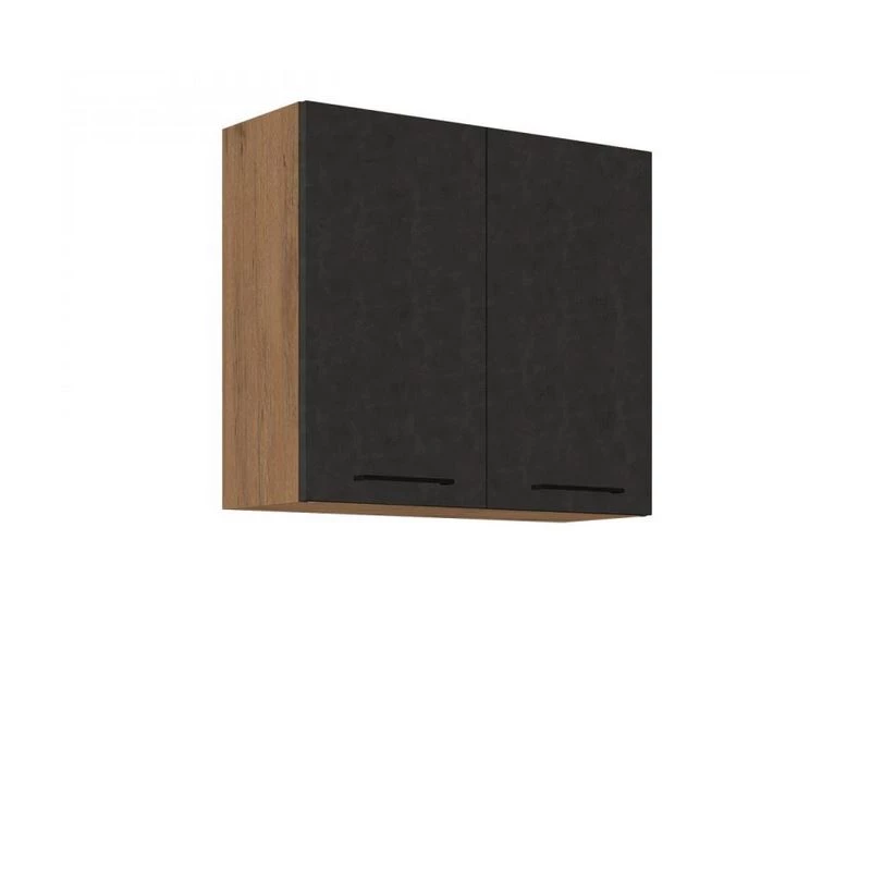 Konyhai felső kétajtós szekrény 80 cm ZHILAN - lancelot tölgy / matera