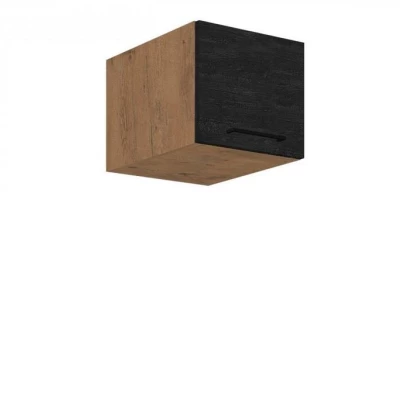Felső konyhaszekrény 40 cm ZHILAN - lándzsás tölgy / sötét fa