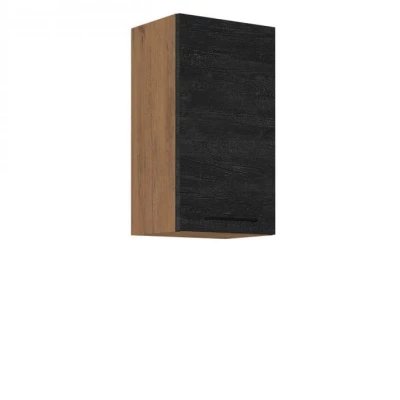 Felső konyhai magas szekrény 40 cm ZHILAN - lancelot tölgy / sötét fa