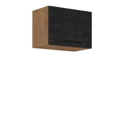 Felső konyhaszekrény 50 cm ZHILAN - lándzsás tölgy / sötét fa