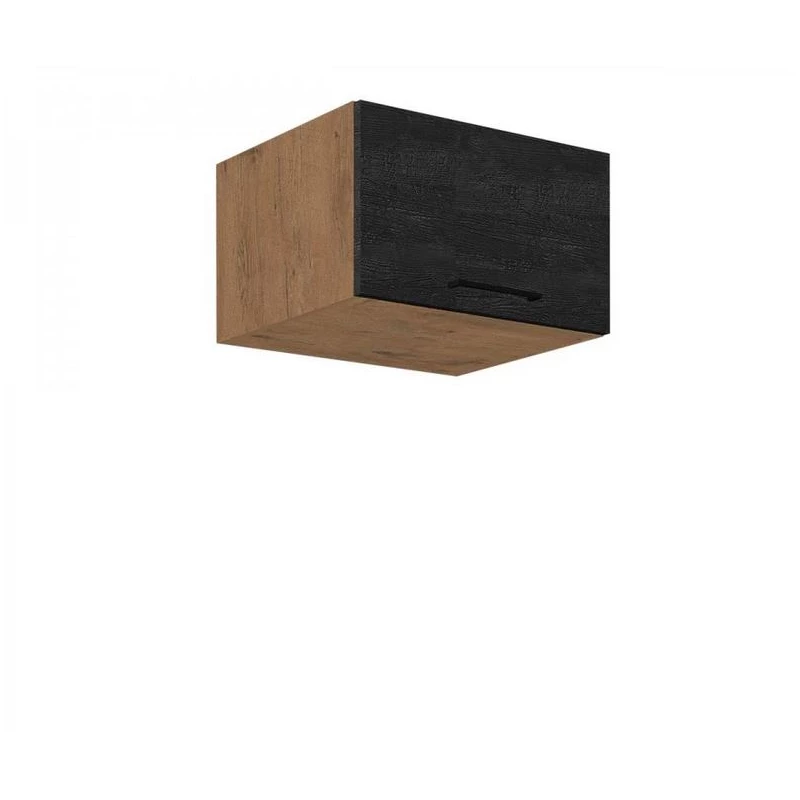 Felső zárt konyhaszekrény 60 cm ZHILAN 2 - lancelot tölgy / sötét fa