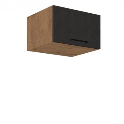Felső zárt konyhaszekrény 60 cm ZHILAN 2 - lancelot tölgy / matera