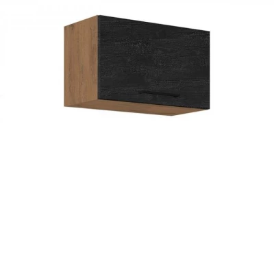Felső zárt konyhaszekrény 60 cm ZHILAN 1 - lancelot tölgy / sötét fa