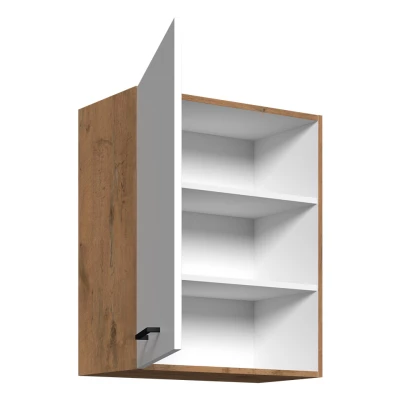 Konyhai felső egyajtós szekrény 60 cm ZHILAN - lancelot tölgy / sötét fa