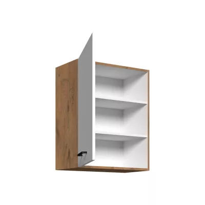 Konyhai felső egyajtós szekrény 60 cm ZHILAN - lancelot tölgy / sötét fa