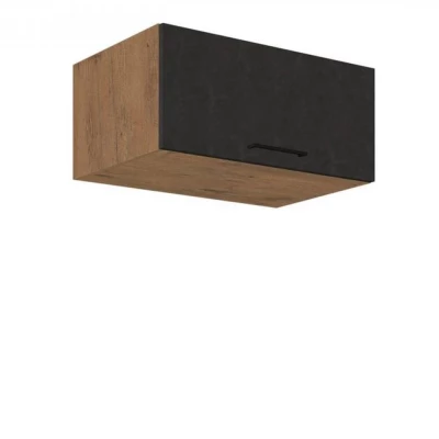 Felső zárt konyhaszekrény 80 cm ZHILAN 2 - lancelot tölgy / matera