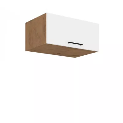 Felső zárt konyhaszekrény 80 cm ZHILAN 2 - lancelot tölgy / fényes fehér