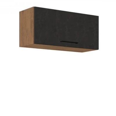 Felső zárt konyhaszekrény 80 cm ZHILAN 1 - lancelot tölgy / matera