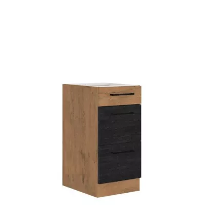 Alsó fiókos konyhaszekrény 40 cm ZHILAN - lancelot tölgy / sötét fa