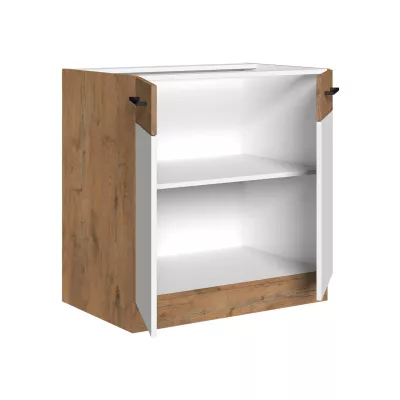 Alsó kétajtós konyhaszekrény 80 cm ZHILAN - lancelot tölgy / matera