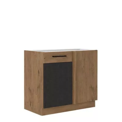Alsó konyhaszekrény 90 cm ZHILAN - lancelot tölgy / matera