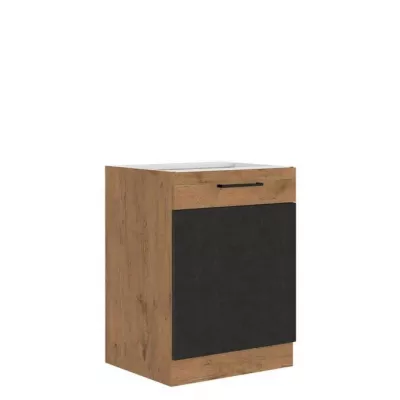 Alsó egyajtós konyhaszekrény 60 cm ZHILAN - lancelot tölgy / matera