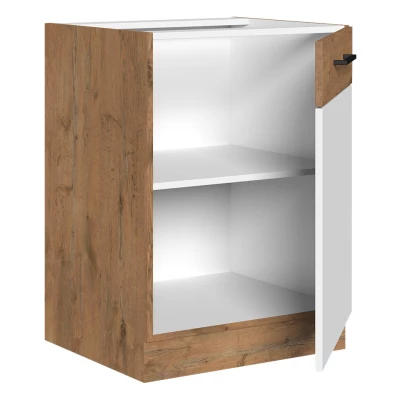Alsó egyajtós konyhaszekrény 60 cm ZHILAN - lancelot tölgy / matera