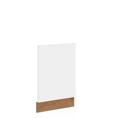 ZHILAN konyhaszekrény ajtó - 570x446 mm, lancelot tölgy / fényes fehér