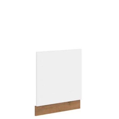ZHILAN konyhaszekrény ajtó - 570x596 mm, lancelot tölgy / fényes fehér