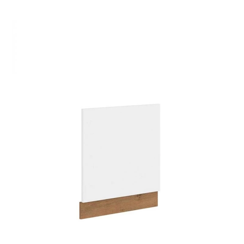 ZHILAN konyhaszekrény ajtó - 570x596 mm, lancelot tölgy / fényes fehér