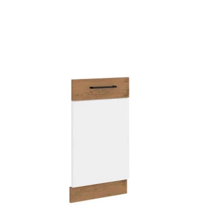 ZHILAN konyhaszekrény ajtó - 713x446 mm, lancelot tölgy / fényes fehér