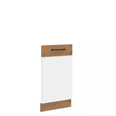 ZHILAN konyhaszekrény ajtó - 713x446 mm, lancelot tölgy / fényes fehér