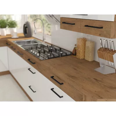 ZHILAN konyhaszekrény ajtó - 713x446 mm, lancelot tölgy / matera