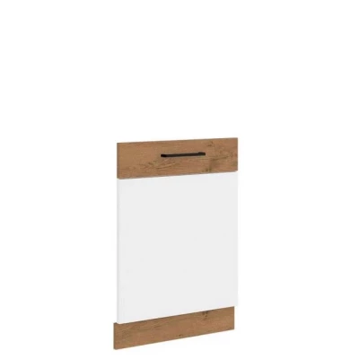 ZHILAN konyhaszekrény ajtó - 713x596 mm, lancelot tölgy / fényes fehér
