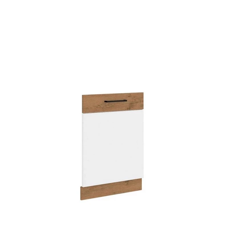 ZHILAN konyhaszekrény ajtó - 713x596 mm, lancelot tölgy / fényes fehér