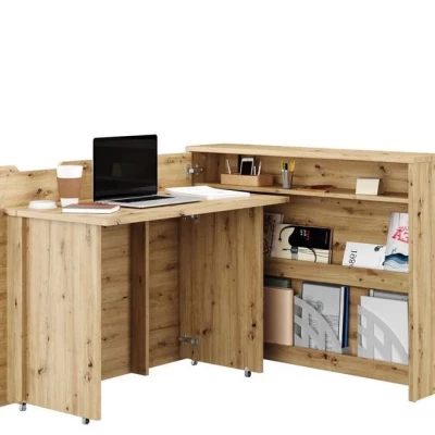 Összecsukható íróasztal CELENA - artisan tölgyfa, balos