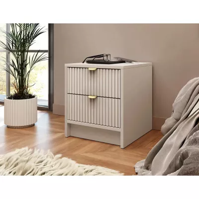 Éjjeliszekrény fiókokkal TABORO - bézs
