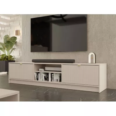 Széles TV-állvány TABORO - bézs