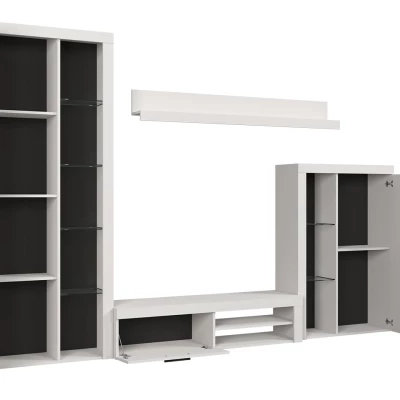 Modern nappali fal THISE - beton / fehér