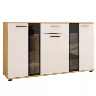 PARK kombinált fiókos szekrény - artisan tölgy / fehér
