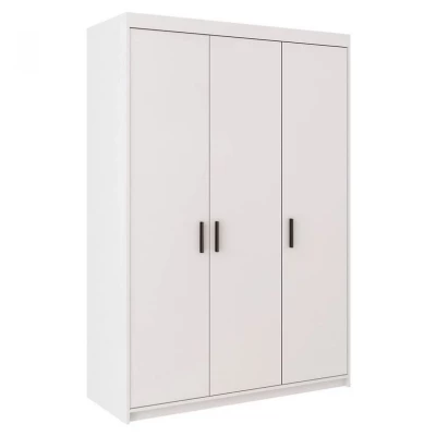 Gardróbszekrény 133 cm hálószobába ARCATA - fehér