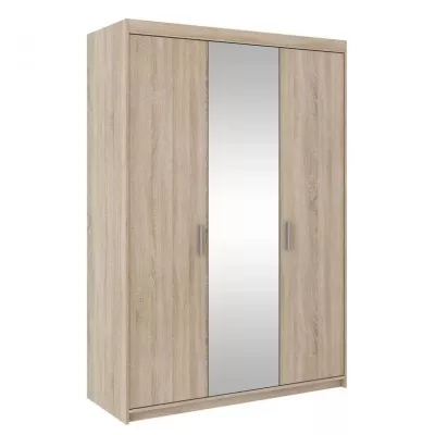 Tükrös gardrób 133 cm ARCATA - sonoma tölgyfa