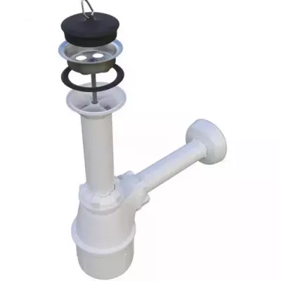 Fürdőszoba szett LED világítással YUKO 2 - fekete / grafit + szifon és Maro csaptelep INGYEN
